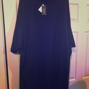 City Chic Black Tunic Tee-NWT